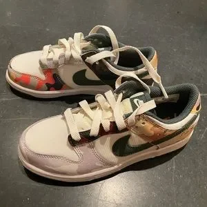 Nike | Shoes | Nike Dunk Low Se Td Sail Multicamo Boys Size  display picture 1